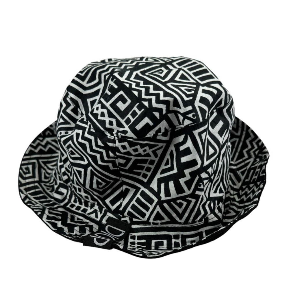 Diop Geometric Printed Canvas Bucket Hat